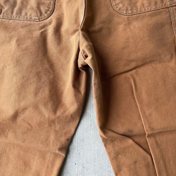 Vintage Y2K Carhartt brown DIRTY double knee work wear carpenter pants - Picture 6 of 12